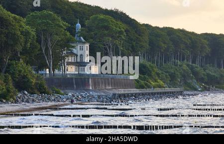 germany,mecklenburg-western pomerania,baltic sea coast,heiligendamm,shore,cottage,old Stock Photo