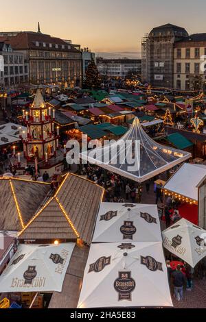 christmas market in darmstadt,hesse,germany Stock Photo