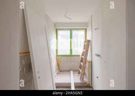 construction site,redevelopment and renovation of an apartment,empty space Stock Photo