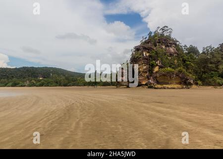 Beach in Bako national park on Borneo island, Malaysia Stock Photo