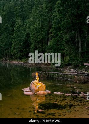 mummelsee,mermaid,black forest,baden-wuerttemberg,germany Stock Photo