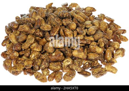 candied peanuts isolated on white background Stock Photo
