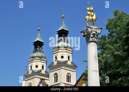 italy,south tyrol,eisacktal,brixen,city center,cathedral,cathedral square Stock Photo
