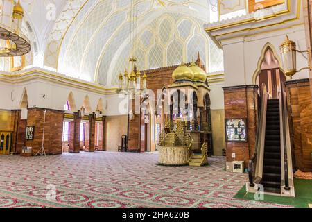 Interior of the Sultan Omar Ali Saifuddien Mosque; Bandar Seri Begawan ...