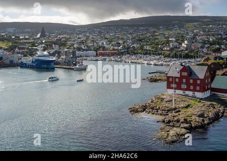 torshavn capital of the faroe islands,streymoy island,autonomous archipelago,denmark Stock Photo