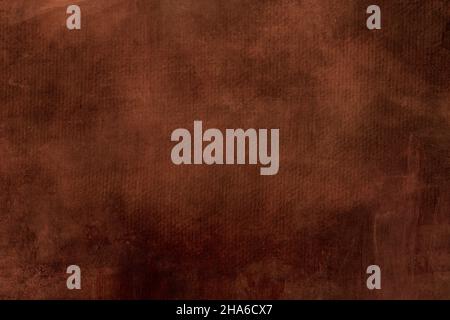 Burnt umber brown painting backdrop grunge background or texture Stock Photo