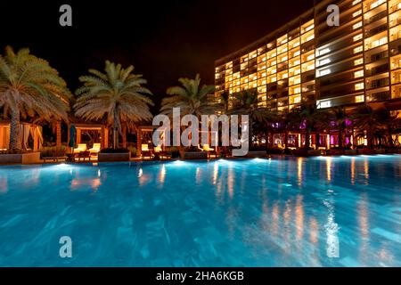 Cam Ranh, Khanh Hoa Province, Vietnam - December 3, 2021: Night at the five-star Radisson Blu Resort Cam Ranh in Cam Ranh, Khanh Hoa province, Vietnam Stock Photo