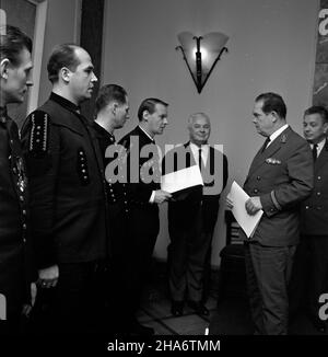 Katowice, 1969-12-02. Z okazji œwiêta górników, minister górnictwa i ...