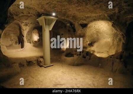 CAPPADOCIA, TURKEY - nov, 2021 The underground city of Mazikoy or Mazi, Cappadocia, Turkey. High quality photo Stock Photo