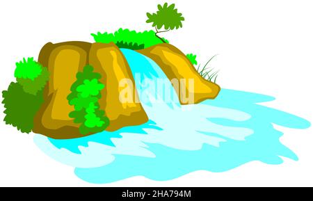 vector island isolated on white background Stock Vector