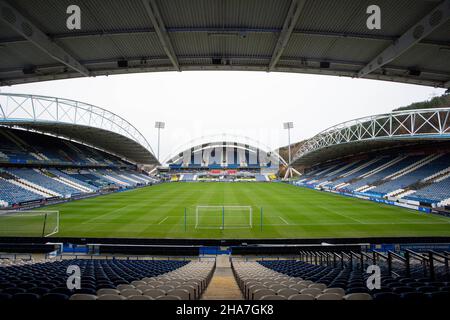 General interior view of The John Smiths Stadium, home ground of Huddersfield Town in Huddersfield, United Kingdom on 12/11/2021. (Photo by Ben Early/News Images/Sipa USA) Stock Photo