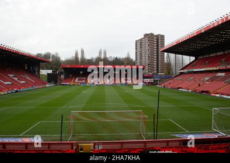 London, UK. 11th Dec, 2021. A general view of the stadium before the Sky Bet League 1 match between Charlton Athletic and Cambridge United at The Valley, London, England on 11 December 2021. Photo by Alan Stanford/PRiME Media Images. Credit: PRiME Media Images/Alamy Live News Stock Photo