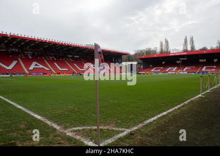 London, UK. 11th Dec, 2021. A general view of the stadium before the Sky Bet League 1 match between Charlton Athletic and Cambridge United at The Valley, London, England on 11 December 2021. Photo by Alan Stanford/PRiME Media Images. Credit: PRiME Media Images/Alamy Live News Stock Photo