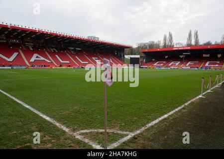 London, UK. 11th Dec, 2021. A general view of the stadium before the Sky Bet League 1 match between Charlton Athletic and Cambridge United at The Valley, London, England on 11 December 2021. Photo by Alan Stanford/PRiME Media Images. Credit: PRiME Media Images/Alamy Live News Stock Photo