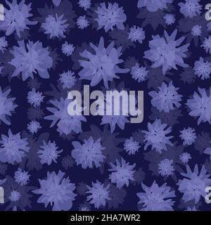 tissue paper flower heads seamless vector pattern Stock Vector