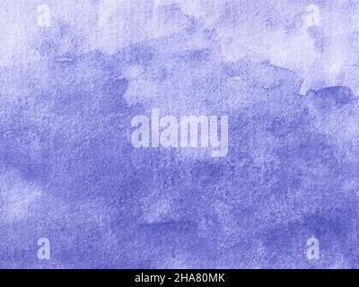 Demonstrating color of 2022 year Very Peri. Violet watercolor background. Abstract watercolor purple gradient background with copy space for design Stock Photo