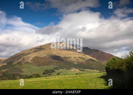 UK, Cumbria, Allerdale, Keswick, Blencathra ‘Saddleback’ from Castlerigg Stock Photo