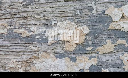 Flaked paint on a ship wreck, background Stock Photo