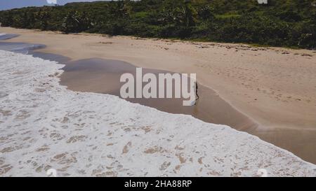Beautiful tropical Zoni beach loacted in Culebra Puerto Rico. High quality photo Stock Photo