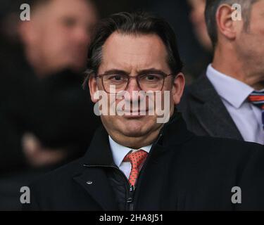 Derby, UK. 11th Dec, 2021. Simon Sadler owner of Blackpool Football Club is in attendance in Derby, United Kingdom on 12/11/2021. (Photo by Mark Cosgrove/News Images/Sipa USA) Credit: Sipa USA/Alamy Live News Stock Photo