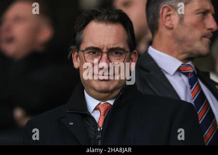 Derby, UK. 11th Dec, 2021. Simon Sadler owner of Blackpool Football Club is in attendance in Derby, United Kingdom on 12/11/2021. (Photo by Mark Cosgrove/News Images/Sipa USA) Credit: Sipa USA/Alamy Live News Stock Photo