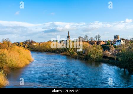View of the river Dee in Chester, UK