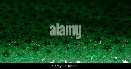 holographic glitter stars abstract patterned background Stock Photo