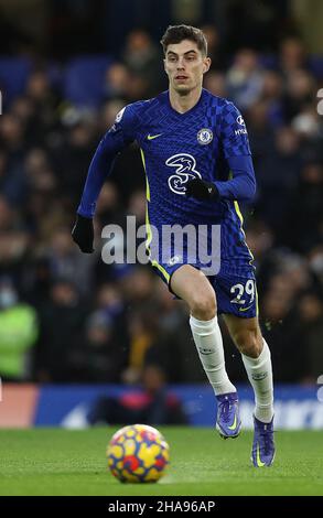 London, England, 11th December 2021. Kai Havertz of Chelsea during the Premier League match at Stamford Bridge, London. Picture credit should read: Paul Terry / Sportimage Stock Photo