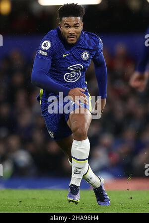 London, England, 11th December 2021. Reece James of Chelsea during the Premier League match at Stamford Bridge, London. Picture credit should read: Paul Terry / Sportimage Stock Photo