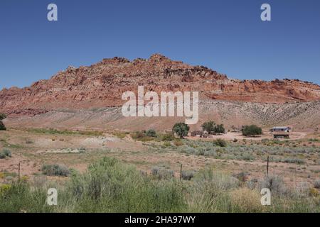 Bodaway-Gap Chapter near the Grand Canyon on the Navajo Nation beside Route 89. Stock Photo