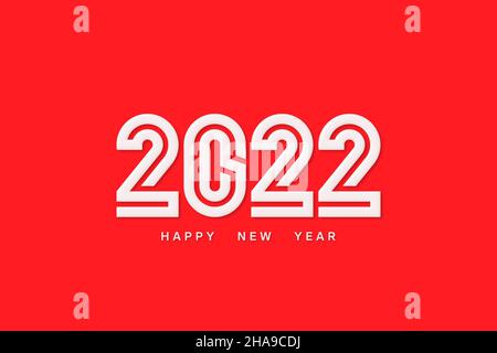 Happy new year 2022 greeting card and web banner background and wallpaper