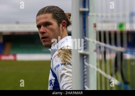 HARTLEPOOL, GBR. DEC 11TH Ben Killip of Hartlepool United during the Sky Bet League 2 match between Hartlepool United and Scunthorpe United at Victoria Park, Hartlepool on Saturday 11th December 2021. (Credit: Mark Fletcher | MI News) Credit: MI News & Sport /Alamy Live News Stock Photo