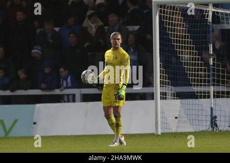 HARTLEPOOL, GBR. DEC 11TH Ben Killip of Hartlepool United during the Sky Bet League 2 match between Hartlepool United and Scunthorpe United at Victoria Park, Hartlepool on Saturday 11th December 2021. (Credit: Mark Fletcher | MI News) Credit: MI News & Sport /Alamy Live News Stock Photo