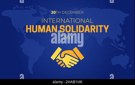 Blue and Orange International Human Solidarity Day Background ...
