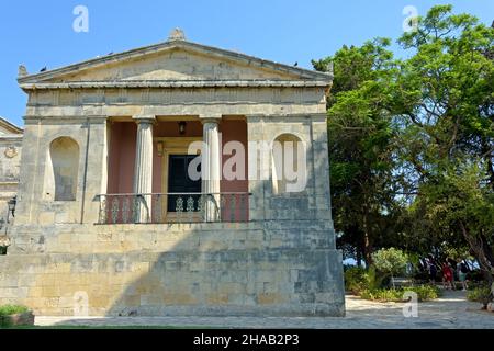 The Municipal Gallery of Corfu in People's Garden, Greece Stock Photo