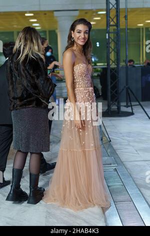 Madrid, Spain. 12th Dec, 2021. Ana Guerra attends the 27th 'Jose Maria Forque' Awards at Palacio Municipal de Congresos de Madrid. Credit: SOPA Images Limited/Alamy Live News Stock Photo