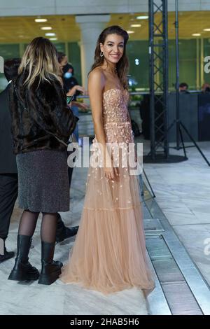 Madrid, Spain. 12th Dec, 2021. Ana Guerra attends the 27th 'Jose Maria Forque' Awards at Palacio Municipal de Congresos de Madrid. (Photo by Atilano Garcia/SOPA Images/Sipa USA) Credit: Sipa USA/Alamy Live News Stock Photo