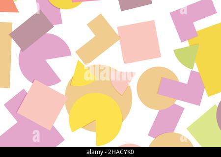 Futuristic cover design for notebook paper, copybook brochures, book, magazine, print. Geometric abstract background with multicolor elements. Colored Stock Vector