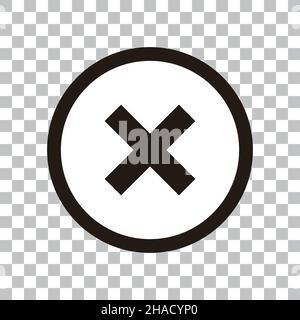 It means a ban or regulation. Stock Vector