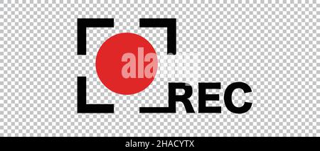 Simple data about recording. Stock Vector