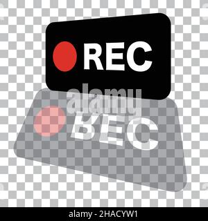 Simple data about recording. Stock Vector