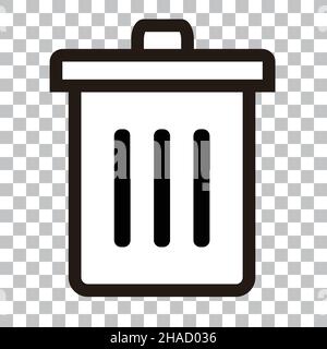 Generic trash icon in every scene. Stock Vector