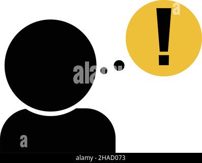 Vector image ideal for warnings and alerting scenes. Stock Vector