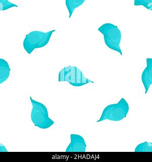 Illustration on theme pattern hats baseball, beautiful caps in white background. Caps pattern consisting of collection hats baseball for wearing. Patt Stock Vector