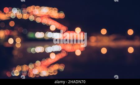 Abstract background. Colorful colors-colored blur. Circle blur,Light, bright colors, reflections in the lake. Stock Photo