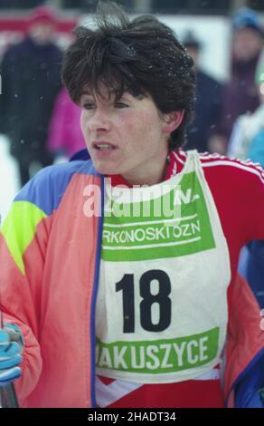 Jakuszyce 15.01.1994. Mistrzostwa Polski w biegach narciarskich (15-16.01.1994). Nz. narciarka Michalina Maciuszek. msa PAP/Adam Hawa³ej Jakuszyce 15 January 1994. Poland's ski running championships (January 15-16, 1994). Pictured: skier Michalina Maciuszek. msa PAP/Adam Hawalej Jakuszyce 15.01.1994. Mistrzostwa Polski w biegach narciarskich (15-16.01.1994). Nz. narciarka Michalina Maciuszek. msa PAP/Adam Hawa³ej Jakuszyce 15 January 1994. Poland's ski running championships (January 15-16, 1994). Pictured: skier Michalina Maciuszek. msa PAP/Adam Hawalej
