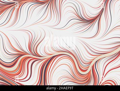 Abstract Perlinnoise Geometrical generative computational art illustration Stock Vector