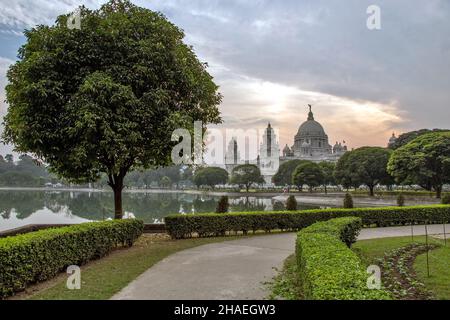 image of victoria memorial kolkata. victoria memorial kolkata is a most iconic tourist destination. Stock Photo