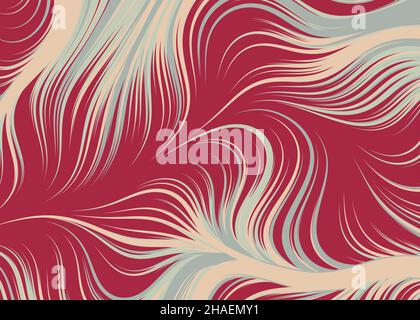 Abstract Perlinnoise Geometrical generative computational art illustration Stock Vector
