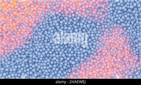 Thousands of particles forming an abstract background with a space for a text Stock Photo